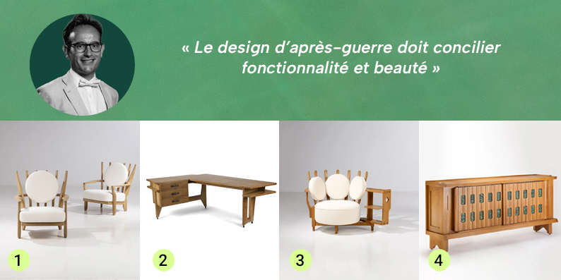 4 photos de mobiliers de designers 
