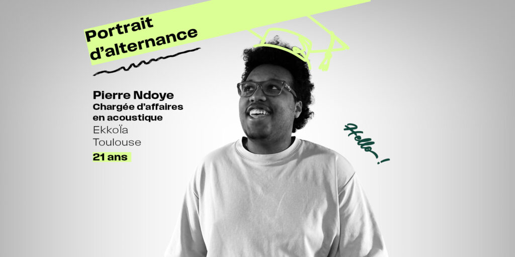 Portrait d'alternance en noir et blanc de Pierre Ndoye